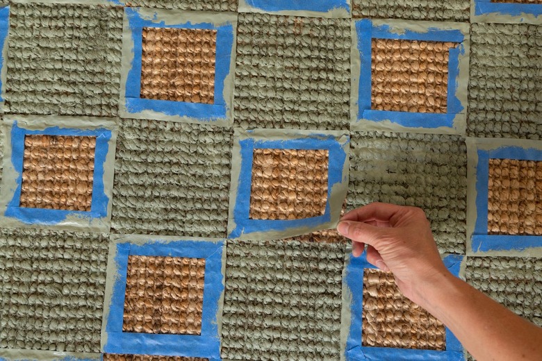 Ikea hack checkerboard jute rug
