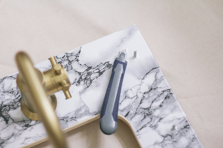 Cutting hole for screw