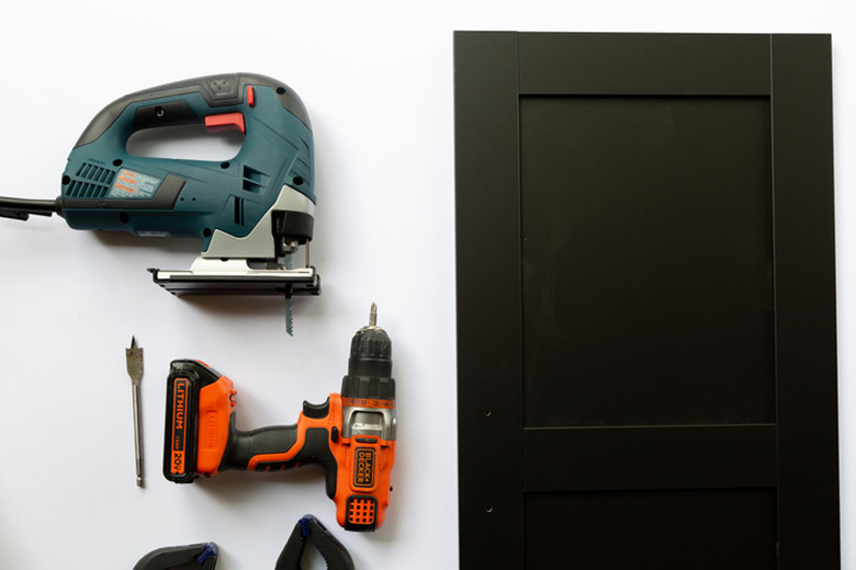 Tools for and IKEA cabinet hack