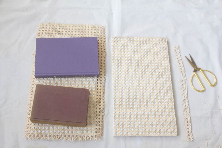 Trimming excess cane webbing