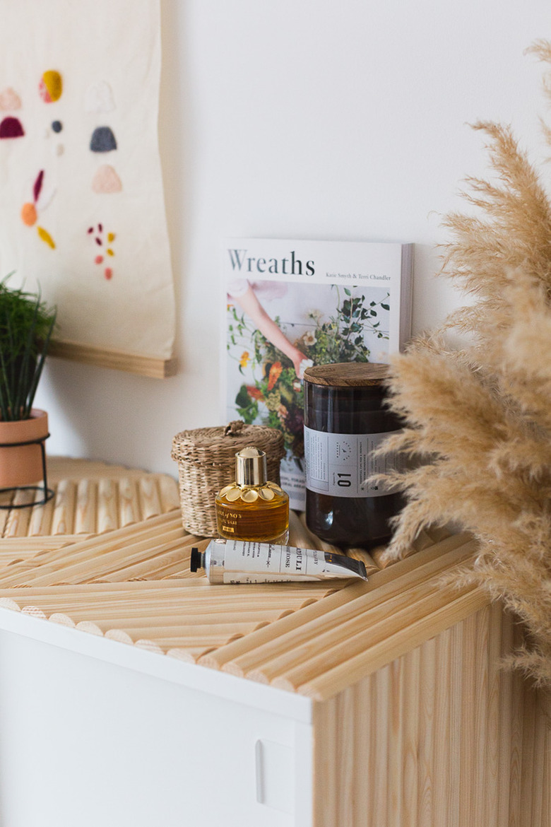 IKEA Hack: Small Bedroom Storage with Wooden Detail