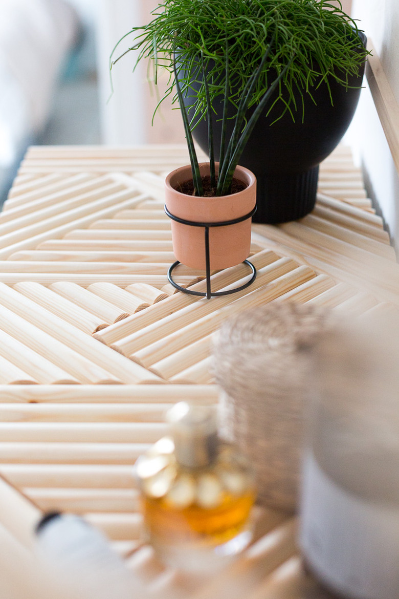 IKEA Hack: Small Bedroom Storage with Wooden Detail