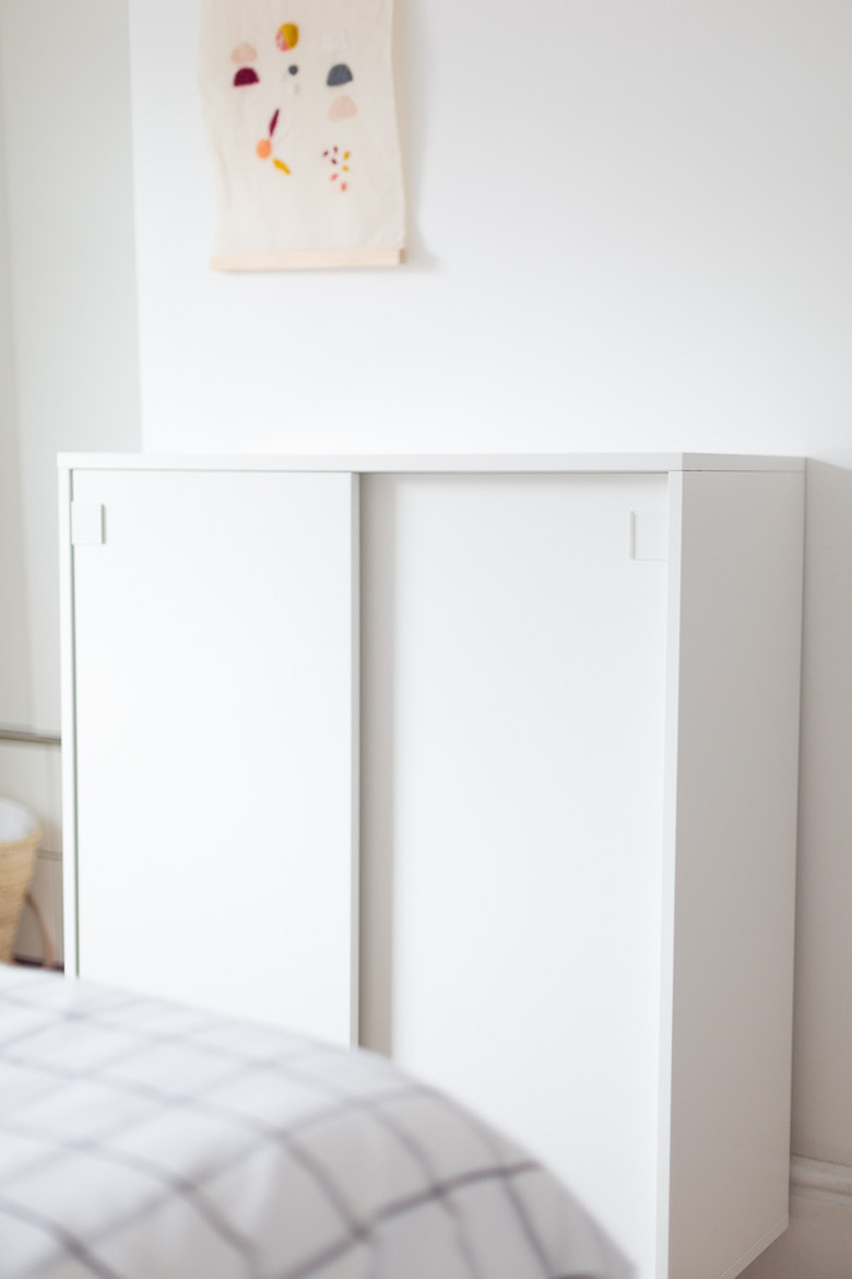 IKEA Hack: Small Bedroom Storage with Wooden Detail
