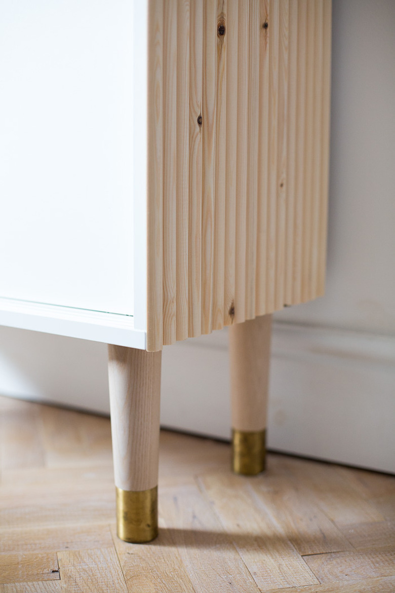 IKEA Hack: Small Bedroom Storage with Wooden Detail