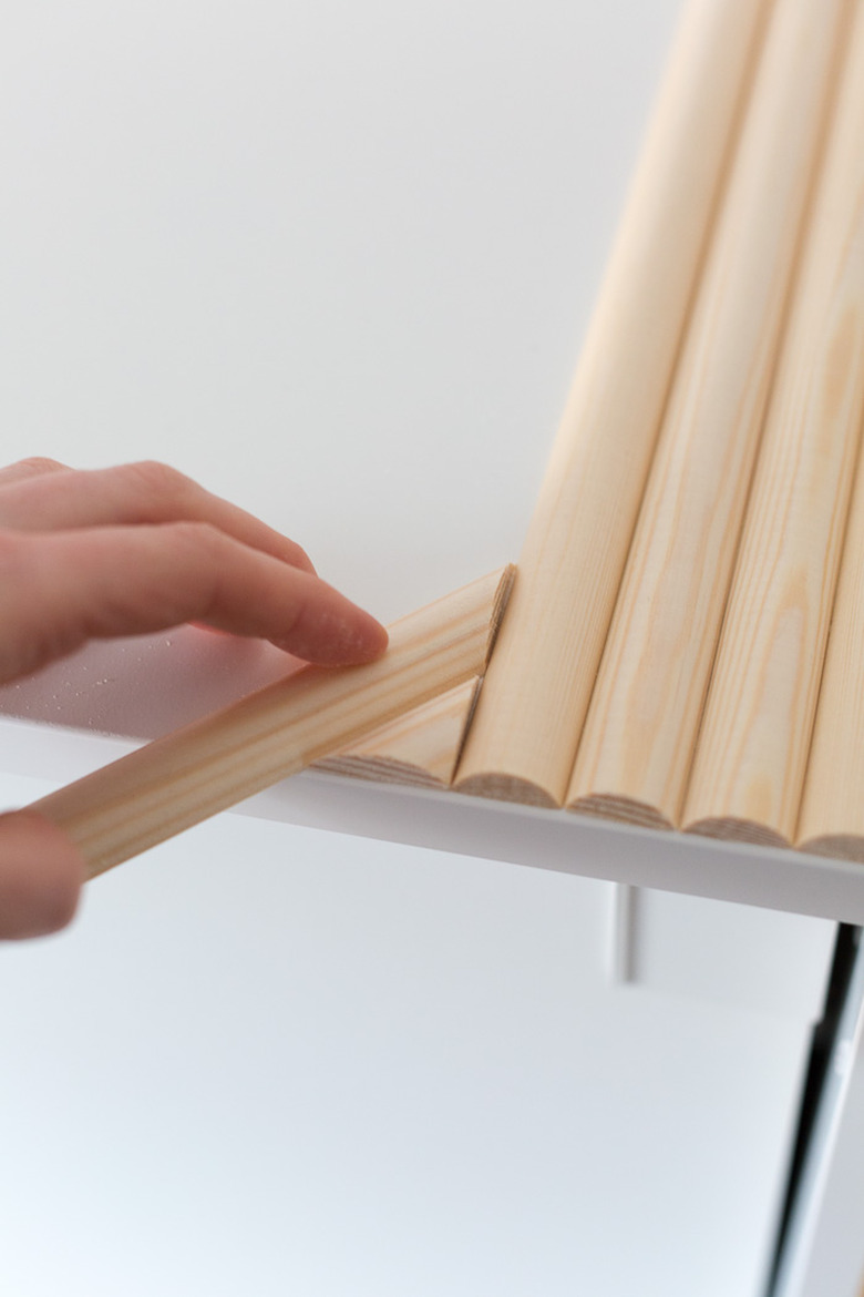 IKEA Hack: Small Bedroom Storage with Wooden Detail