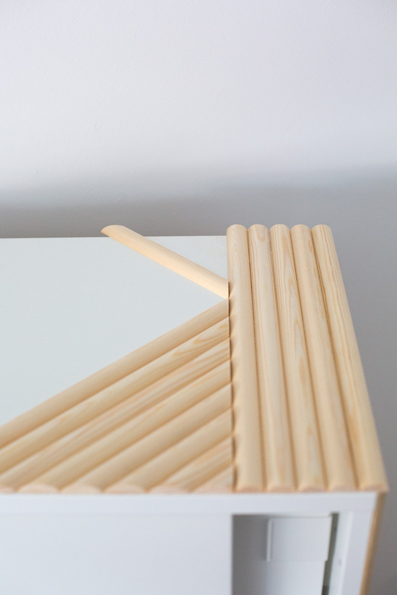 IKEA Hack: Small Bedroom Storage with Wooden Detail