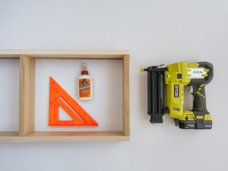 Nail the wooden base together.