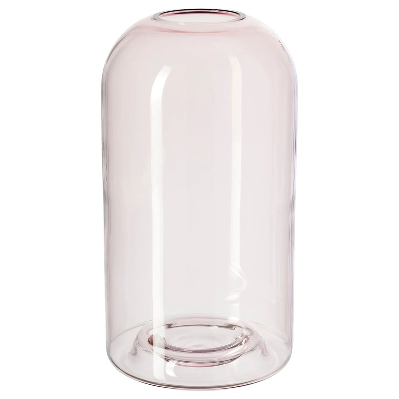 light pink glass vase