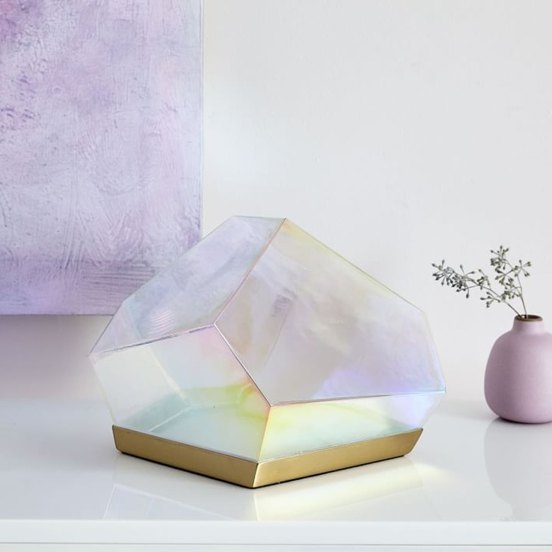 West Elm Glass Gem LED Table Lamp