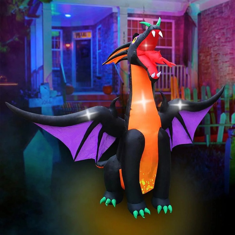 Best Party 12-Foot Fire and Ice Dragon Halloween Inflatable