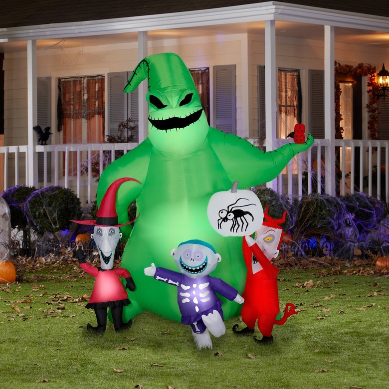 Gemmy 7-Foot Airblown Oogie Boogie With Creatures Scene