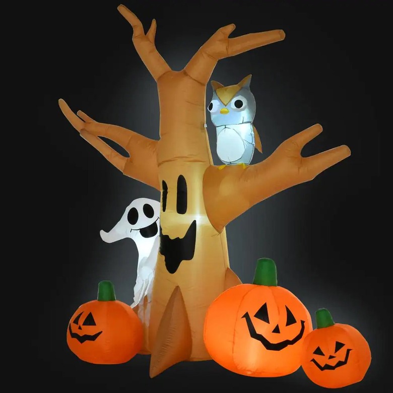 Outsunny 7.5-Foot LED Haunted Tree With Owl