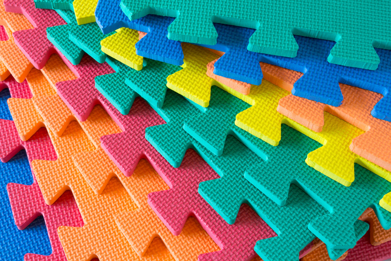 jigsaw soft mat background and texture