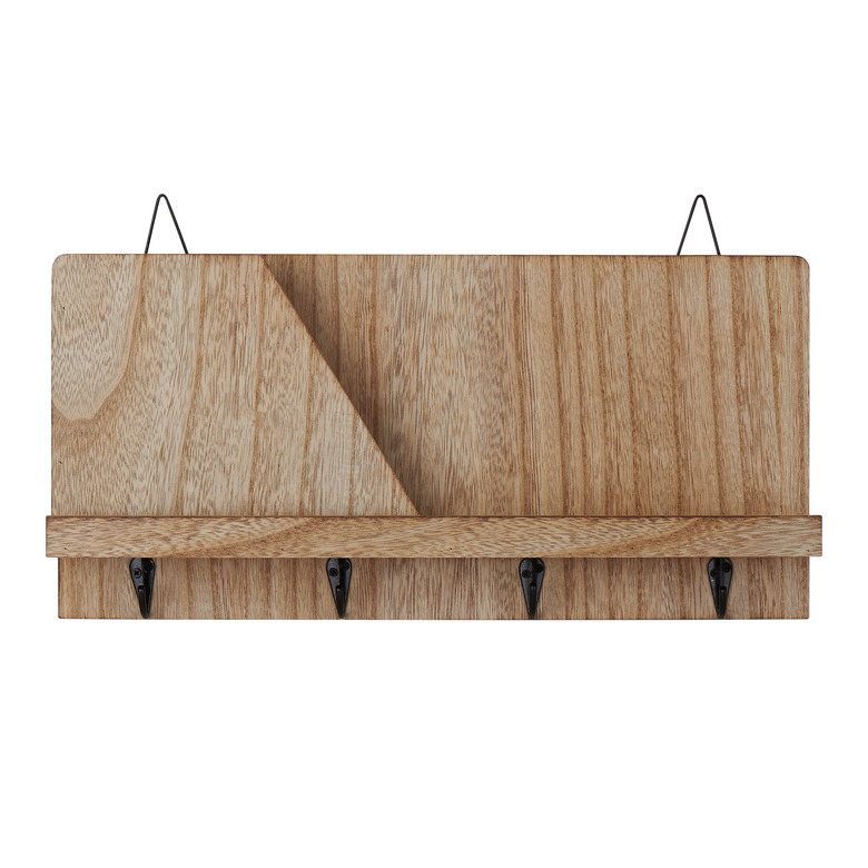 Mainstays Hanging Rustic Wood Shelf