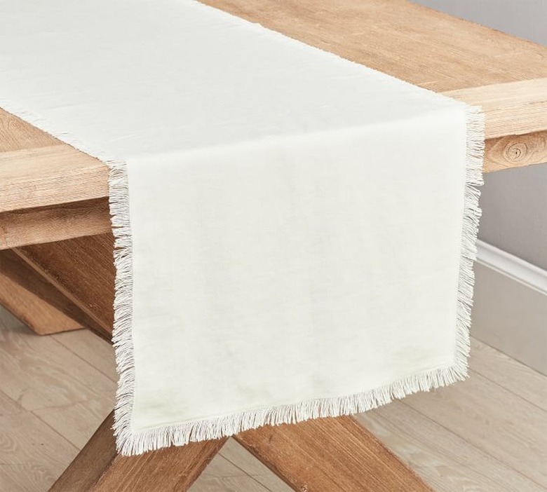 Ivory table runner