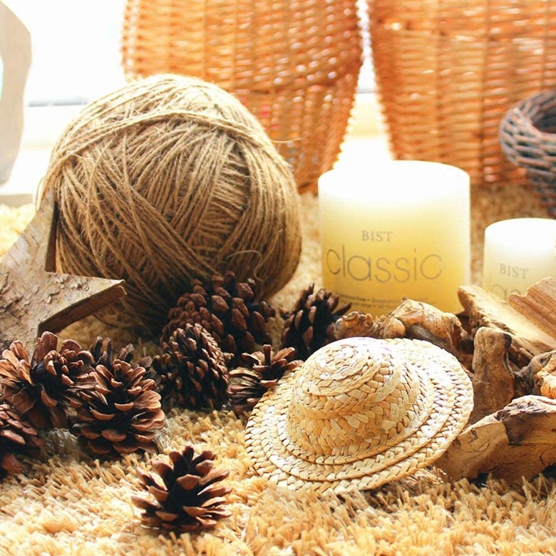 pine cones and other natural elements