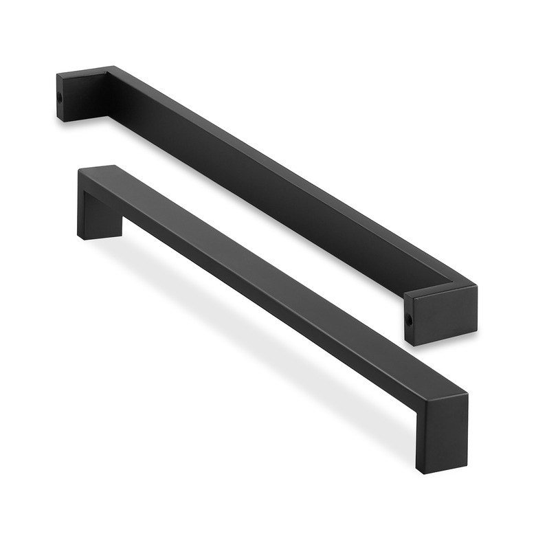 Matte black cabinet pull