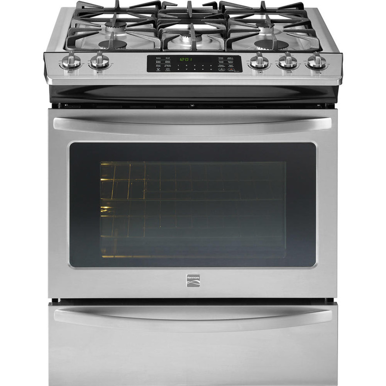 Kenmore stove 32673 4.5 cu. ft. Slide-In Gas Range with True Convection Cooking in Stainless Steel