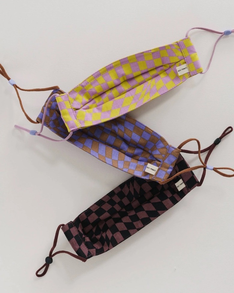 Checkered face masks