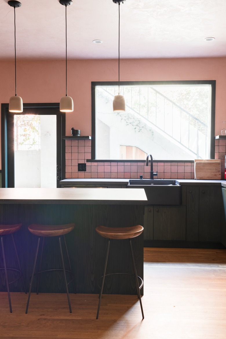 Kitchen with large picture window