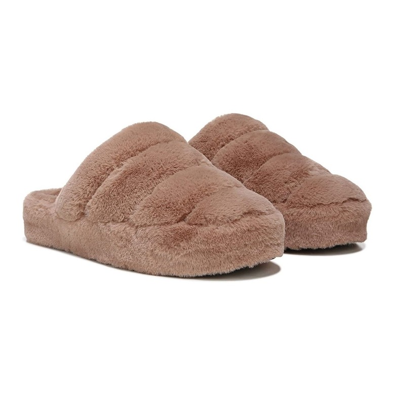 Vionic Karma Cosmina Women's Fuzzy Mule Slipper
