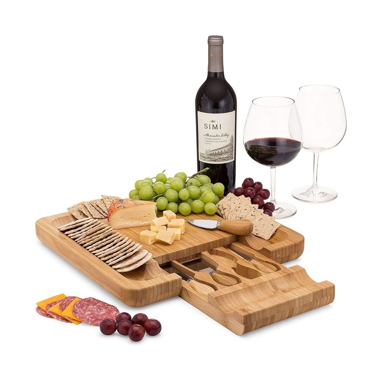 Dynamic Gear Bamboo Cheese Board Charcuterie Board Set