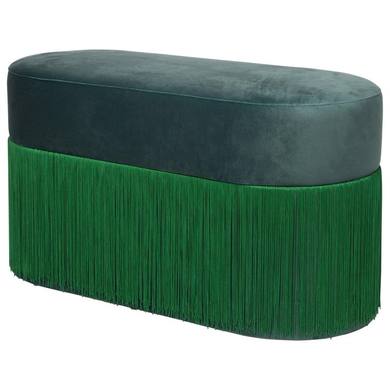 Houtique Large Velvet Pouf