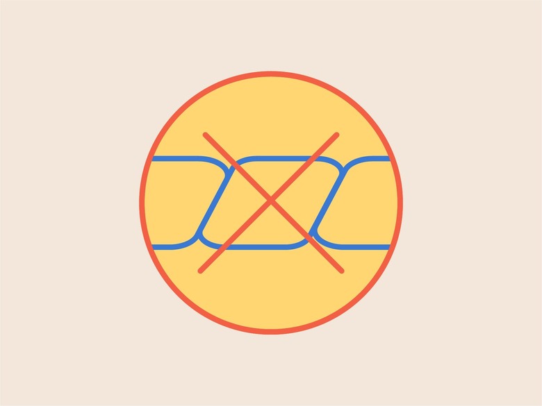 An illustration for the do not wring laundry symbol