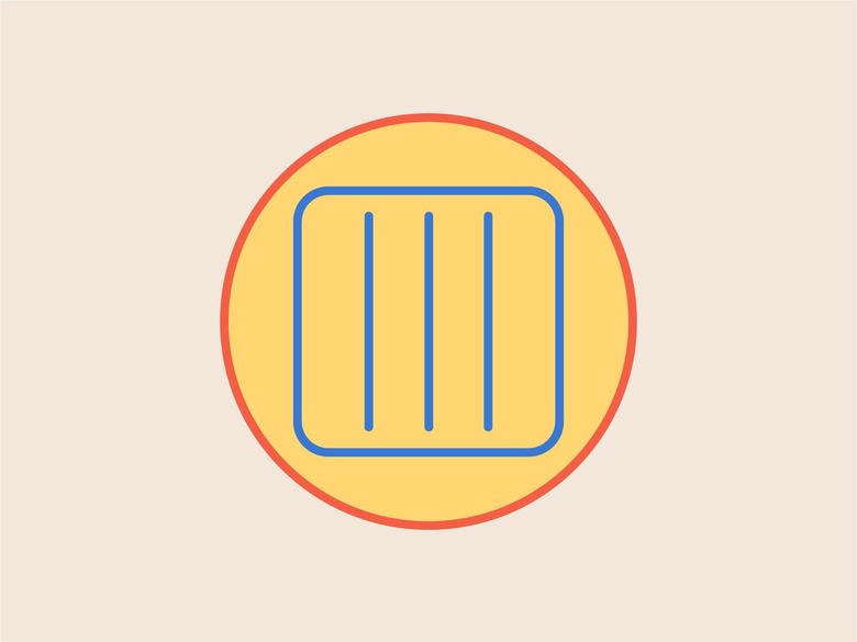 An illustration of the drip dry laundry symbol