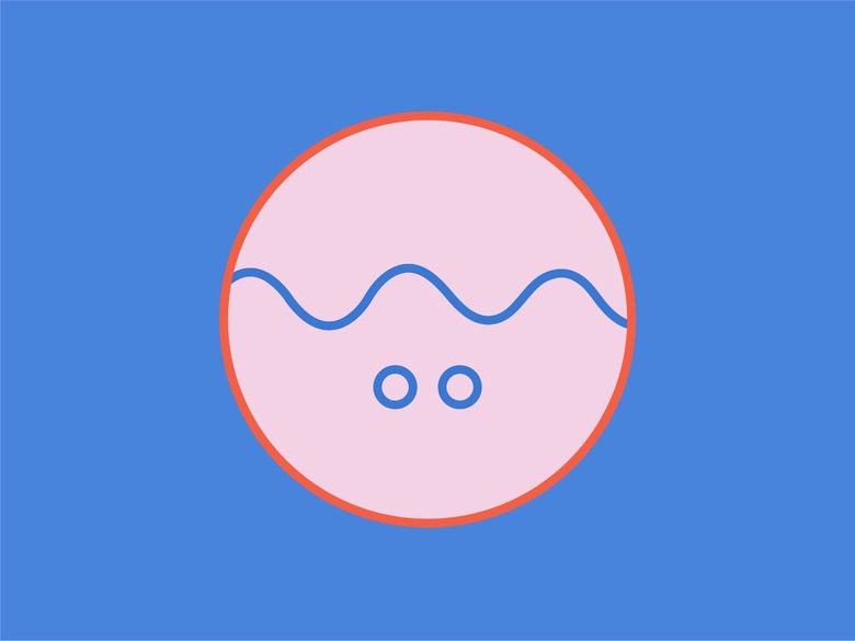 An illustration of the machine wash warm laundry symbol