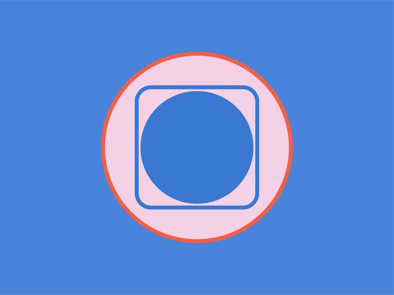 An illustration of the no heat laundry symbol