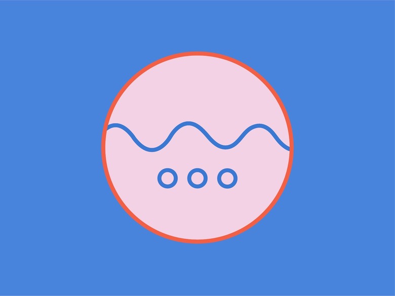 An illustration for the machine wash hot laundry symbol