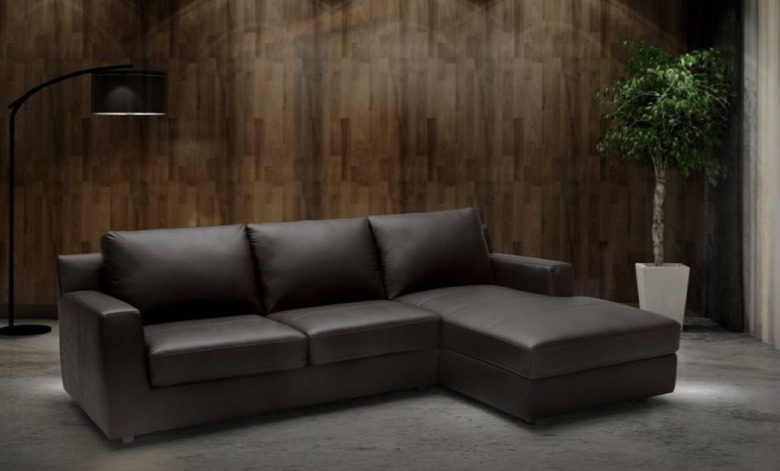 Premium Leather Sleeper Sectional