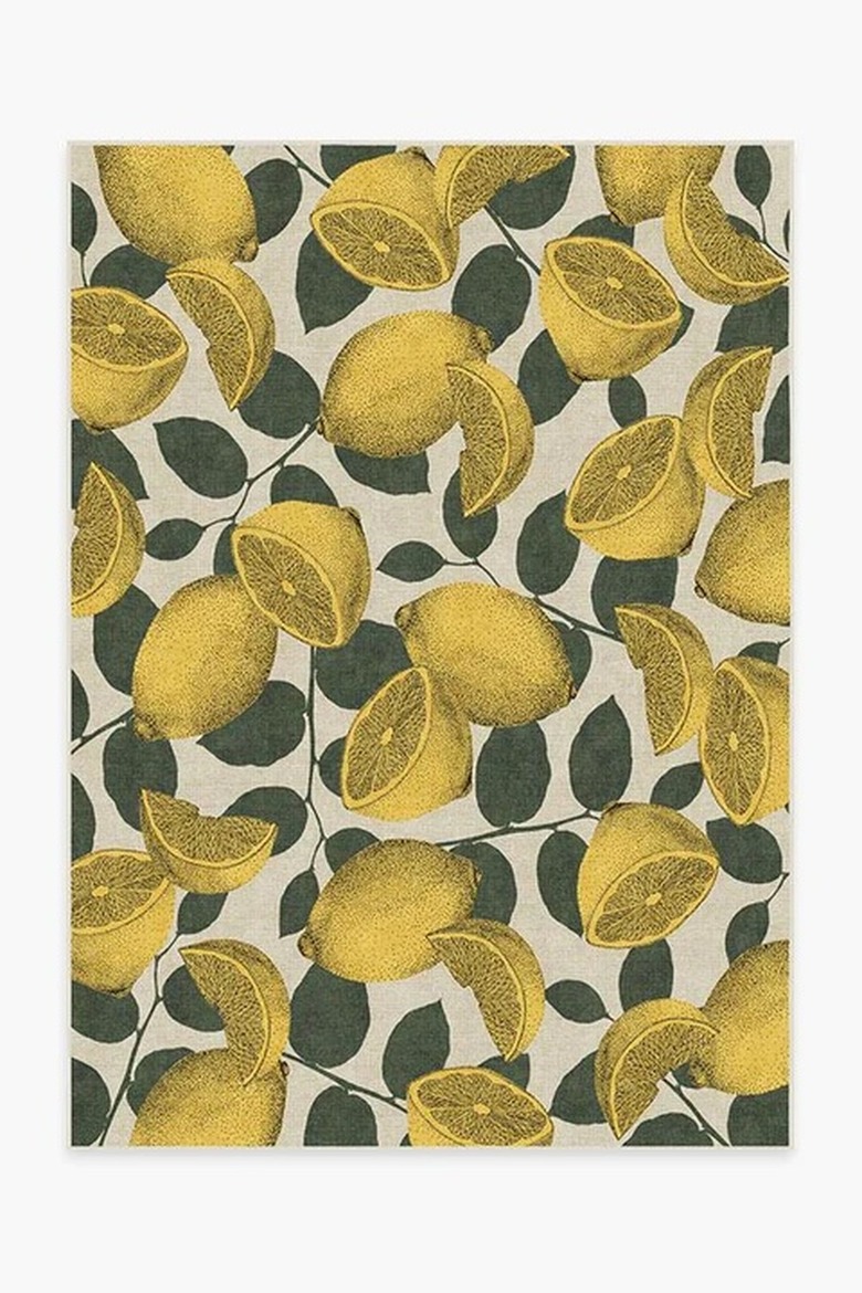 Lemons Design Kitchen Runner Rug