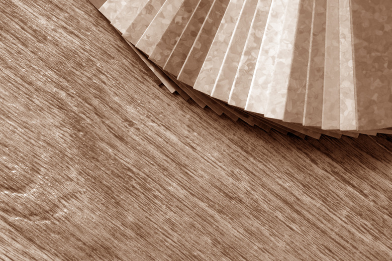 Samples of collection natural linoleum