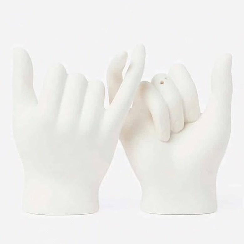 pinky swear hands salt and pepper shakers