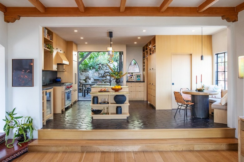 open floor plan looking into the kitchen