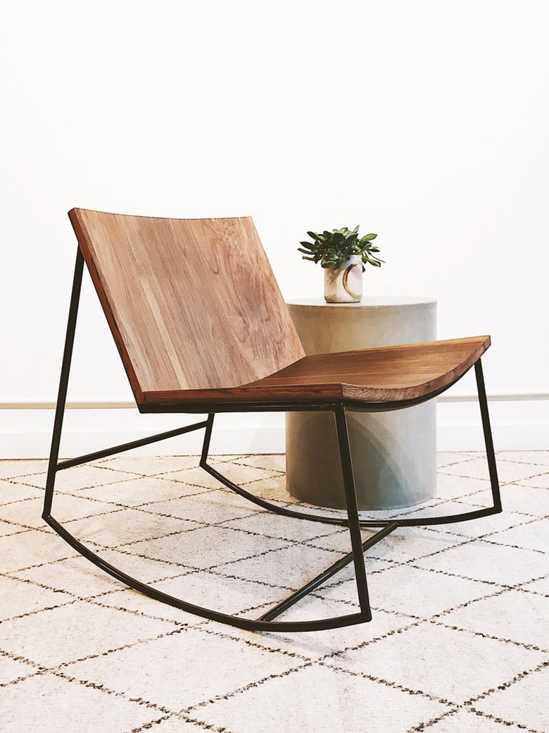 reclaimed teak rocker