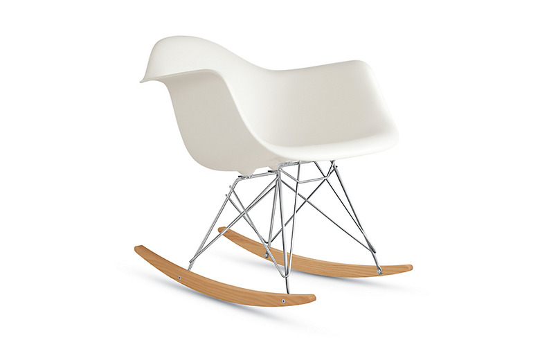 Eames molded plastic rocking chair