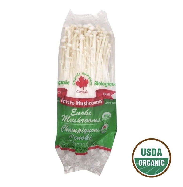 Enoki mushrooms