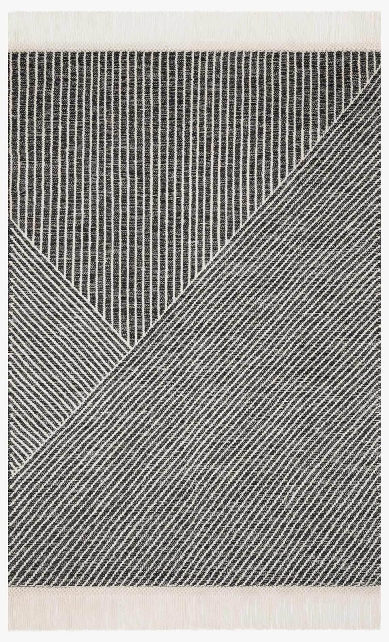 striped rug
