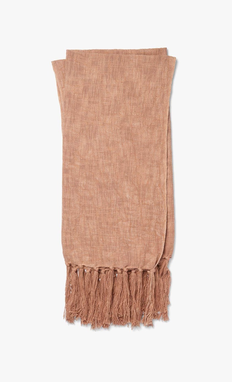 blush throw blanket
