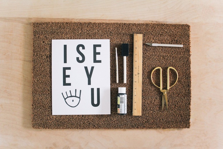 Materials for DIY doormat