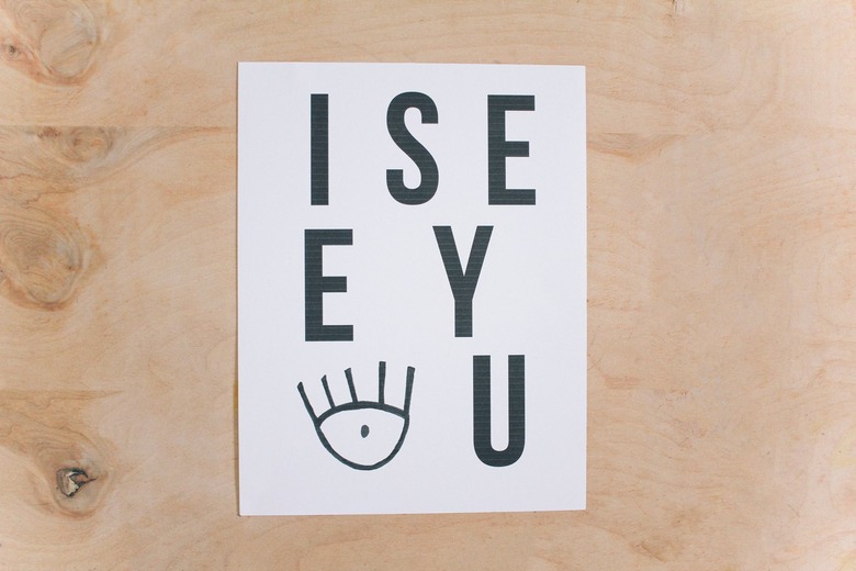 Printable template with words