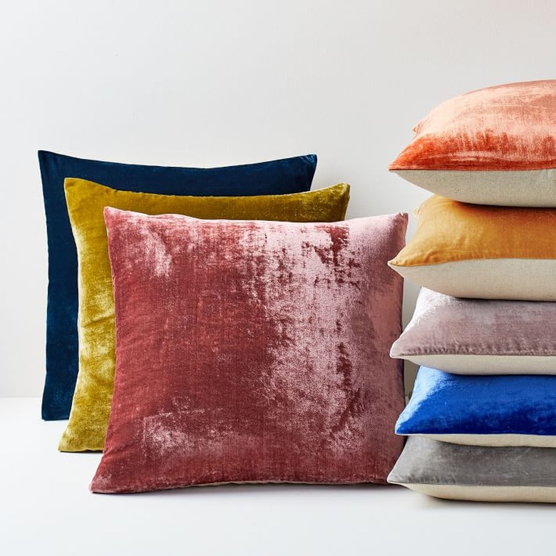 west elm lush velvet pillow