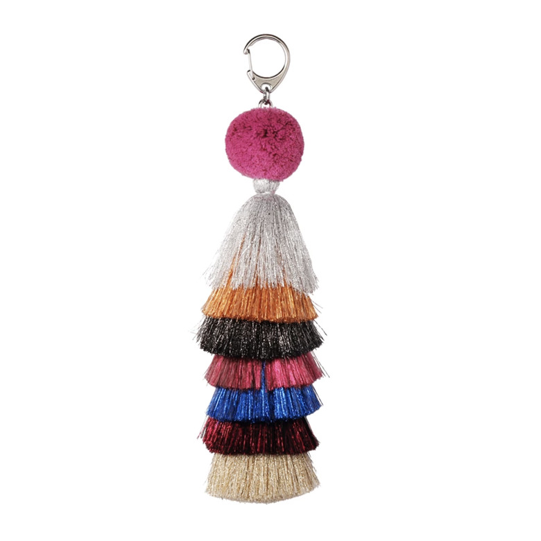 Verloop Metallic Stacked Tassel Charm