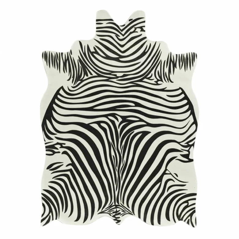 Bloomsbury Market Chanler White/Black Zebra Area Rug