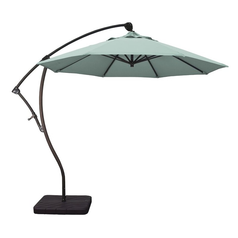 Mint green outdoor umbrella