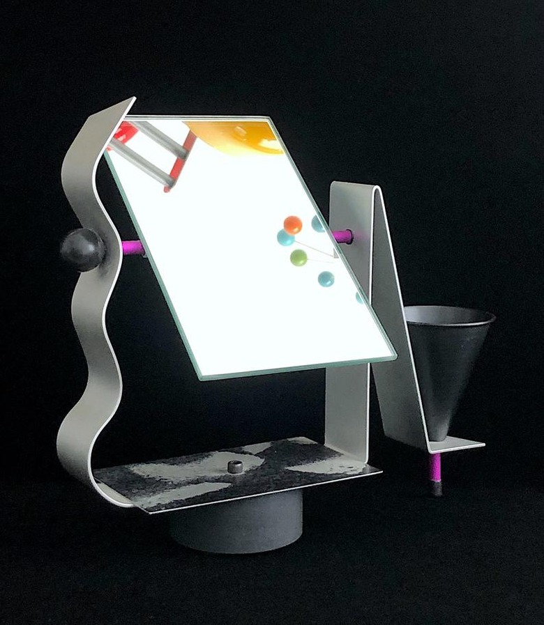 1980s Modern Vanity Swivel Mirror