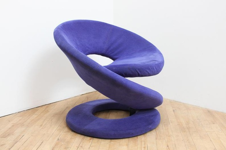 Vintage Purple Spiral Chair